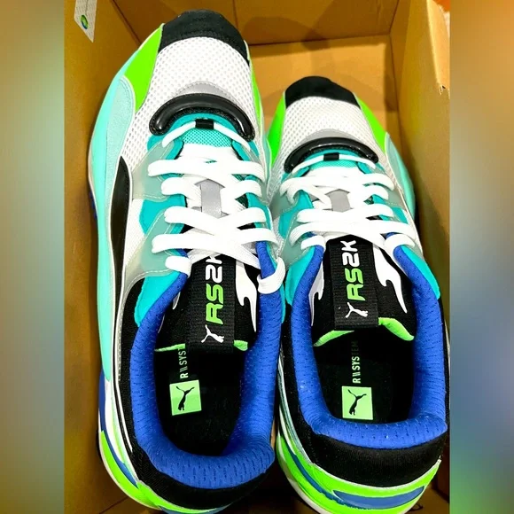 Puma RS 2K Internet exploring BNIB New Sneaker Shoe Size 11.5 Blue Aqua Green Amazon.com | PUMA Mens Rs-2K Internet Exploring Lace Up  main image 2